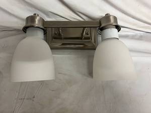 3 Sunset Lighting Bixby Vanity Light Fixtures - Bright Satin Nickel