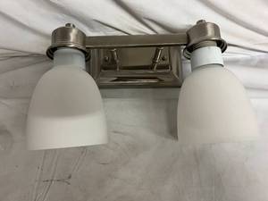 3 Sunset Lighting Bixby Vanity Light Fixtures - Bright Satin Nickel