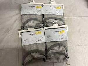 4 Goodfellow Gray Thermal Shirts - Large