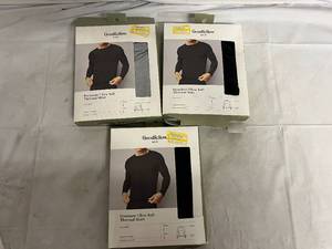 3 Premium Ultra Soft Thermal Shirts - Small