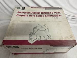 Commercial Electric Recessed Lighting Housing 6 Pack