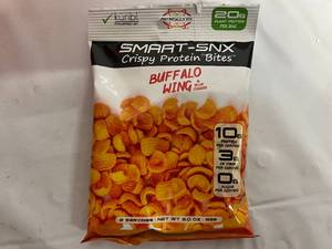 12 Bags of Smart-Snx Crispy Protein Bites - Buffalo Blue Cheese