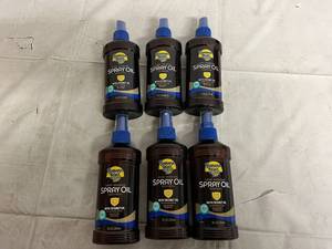 6 Bottles of Banana Boat Deep Tanning Spray Oil - 4 SPF