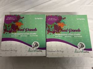 2 x 4 Packs of Daveliou Stretched Canvas - 8 x 10