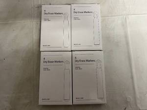 4 x 4ct Packs of Black Dry Erase Markers
