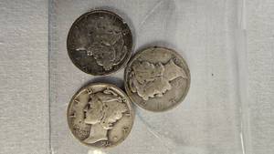 1930s Mercury Dimes