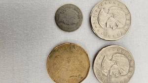 1906 Barrel Dime and Susan B Anthony Coins