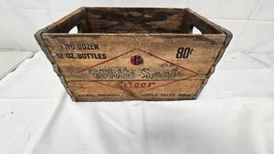 Wood Beer Box White Seal