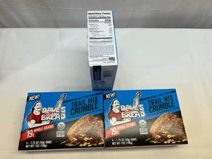 MM. 4x 4 1.75oz Bars Trail Crumble Organic Snack Bars