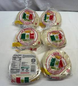 KK. 6x 20count La Banderita Flour Tortillas