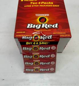 S. 10x 4pk(40pks) Big Red Gum