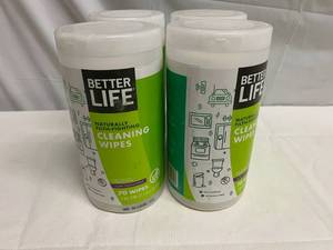 SSS. 4x 70ct Naturally Filth Fighting Cleaning Wipes-Better Life