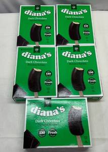 DD. 6x 5ct Frozen Dark Chocolate Banana Babies-Dianas