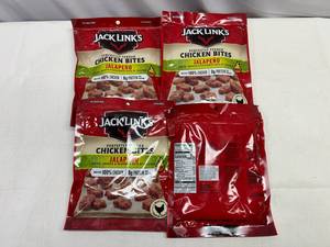 MM. 4x 3.25oz Jack Links Chicken Bites-Jalapeno