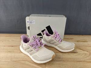 lot 161 image: Adidas Ultraboost 1.0 Shoes Womens Size 6 Running Sneakers Off White Lilac L