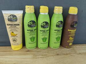 lot 241 image: Brand New Wild Tropics 2 Sunscreen and 3 After Sun Spray and Lotion D
