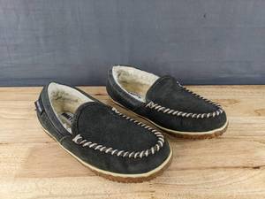 lot 211M image: Brand New Minnetonka Tempe Slippers Womens Size 9W Grey N