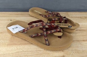 lot 266M image: New Minnetonka Hanna 2.0 Sandal Shoes Womens Size 11 Brown N