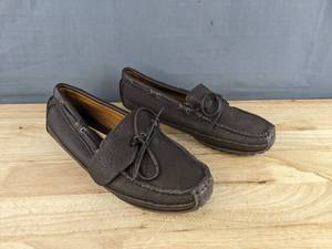 lot 11M image: New Mens Minnetonka Moccasin Moosehide Weekender Size 11.5 Chocolate N