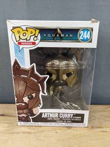 lot 242J image: Brand New Funko Pop Aquaman Arthur Curry #244 Figure V