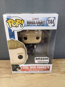 lot 247J image: Brand New Funko Pop Marvel Studios Captain America Civil War Civil War Hawkeye #1144 Figure V
