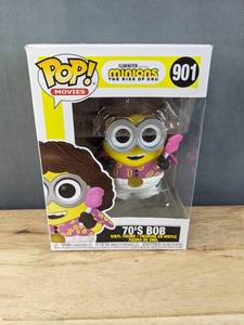 lot 277J image: Brand New Funko Pop Illuminations Minions The Rise Of Gru 70s Bob #901 Figure V