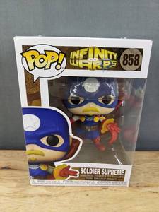 lot 302J image: Brand New Funko Pop Infinity Warps Soldier Supreme #858 Figure V