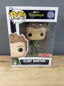 lot 197J image: Brand New Funko Pop Marvel Studios hawkeye Clint Barton #1216 Figure V