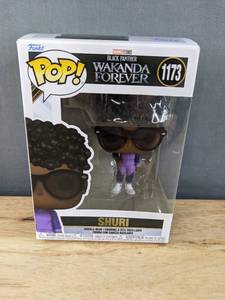 lot 202J image: Brand New Funko Pop Marvel Studios Black Panther Wakanda Forever Shuri #1173 Figure V