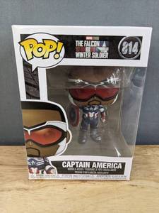 lot 207J image: Brand New Funko Pop Marvel Studios The Falcon And The Winter Soldier Captain America #814 Figure V