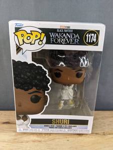 lot 52J image: Brand New Funko Pop Marvel Studios Black Panther Wakanda Forever Shuri #1174 Figure V