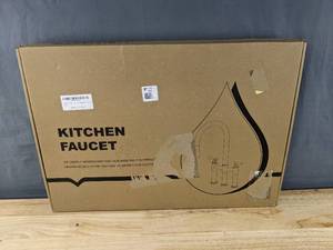 lot 184 image: New ARRISEA Bridge Kitchen Faucet with 3 Mode Pull-Down Sprayer Black $129.99 Retail B