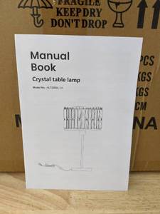 lot 170 image: Brand New Crystal Table Lamp B