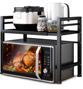 lot 169 image: Brand New DOLALIKE Expandable Microwave Oven Shelf (2 Tier) B