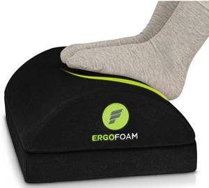 lot 182 image: ErgoFoam Foot Rest for Under Desk at Work Adjustable B