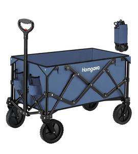 lot 17 image: Brand New Homgava Heavy Duty Collapsible Folding Wagon Blue B