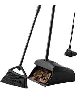 lot 232 image: Brand New Eyliden Commercial Angle Broom and Dustpan Combo $39.99 Retail N