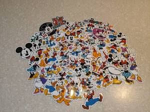 lot 402 image: 50 Total Brand New Mickey Mouse Stickers Minnie Goofy Daffy and Donald Duck P