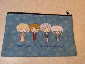 lot 408 image: New Golden Girls Cosmetic BagPouch Thank You For Being A Friend P