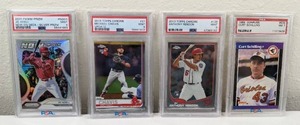 lot 246A image: 4 Graded MLB Cards - Jo Adell, Michael Chavis, Anothony Rendon & Curt Schilling PSA Graded C