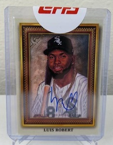 lot 219A image: 2022 Topps Gallery Autograph Luis Robert numbered card 2525 J