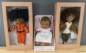 lot 99C image: Brand New HarperIman Charlie 14 Plush Doll, Perfectly Cute My Sweet Baby Girl 14 Baby Doll and HarperIman Ashton 14 Plush Doll B