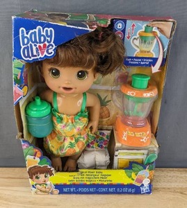 lot 101C image: New Baby Alive Magical Mixer Baby Doll Tropical Treat with Blender Accessories B