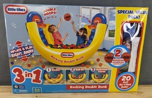 lot 380 image: Brand New Little Tikes 3 in 1 Rocking Double Dunk B