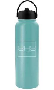 lot 239 image: New Double Wall Water Bottle Stainless Steel Flask Sports Bottle with Handle Lid 40 oz-Drinking Water Bottle N
