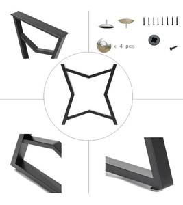 lot 61 image: New Metal Legs for Table,28 H x 20 W for Desk Legs $173.95 Retail B