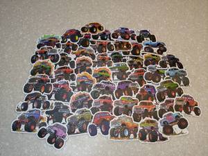 lot 416 image: 50 Total Brand New Monster Truck Stickers P