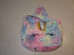 lot 429 image: New Tie Dyed Unicorn Purse Bag Pink Blue Yellow Silver P