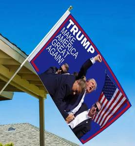 lot 411 image: New Trump Flag Make America Great Again Indoor Or Outdoor P
