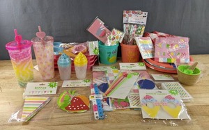lot 838A image: Brand New Party Decorations, Games, Cups, Plates and More in Summer and Ice Cream Themes  D